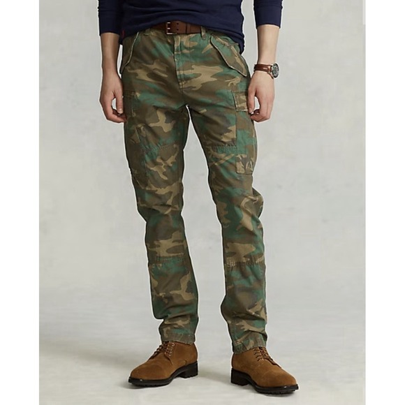 Polo Ralph Lauren Other - Polo Ralph Lauren Slim Fit Camouflage Utility Cargo Pants in Camo Men 34x32 NWT